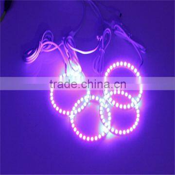 hot sale DC12 double led angel eye advanced technology ring angel eyes single color change angel eye for all car