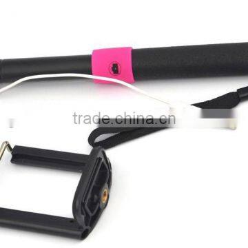 Moblie Phone Monopod Audio Cable Take Pole Selfie Stick Entendable Handheld Tripod For Iphone IOS Samsung Android Smart Phone Us
