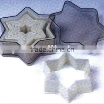 7pcs Nylon custom made hexagon cookie cutters