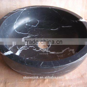Black Marquina Custom Modern Bathroom Sink