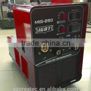 mig-250 igbt inverter co2 mig welding machine