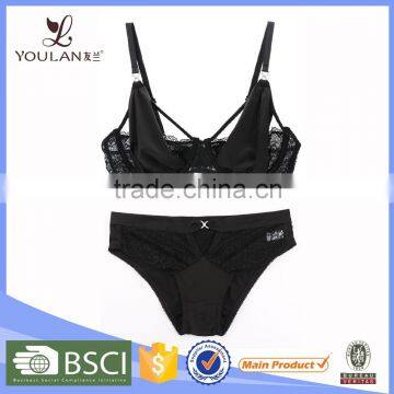 OEM Service Fashionable Polyester Fit Womens Bra Set Lingerie