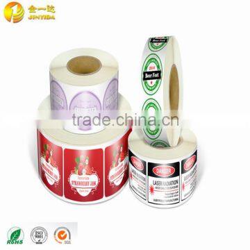 Customized Promotional Full Color Print Adhesive Sticker Labels