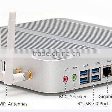 Hystou Barebone Fanless Windows8.1 OS Mini PC With Intel Quad Core i5 - 4200u Gaming Pcs i5 4G RAM, 60G SSD + 160G HDD photo-2