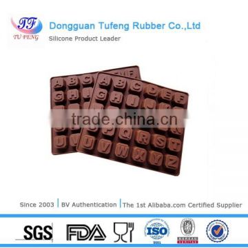 Wholesale letter shape silicone molds for chocolate customized designs acceptable