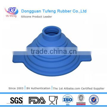 Dongguan silicone items foldale durable silicone square funnel