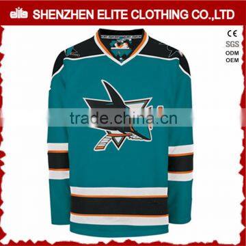 professional team green sublimation inline hockey jersey