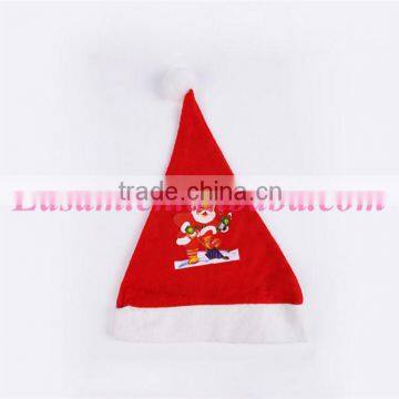 Christmas Supplies Cheap Wholesale Cute Santa Claus Logo Christmas Hat Plain 2015 photo-4