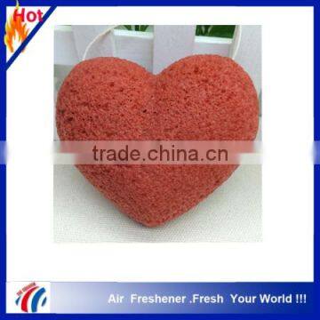 heart shape face-cleaning usage konjac sponge wholesale