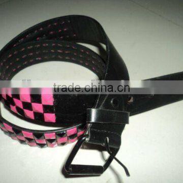 belt with rivet