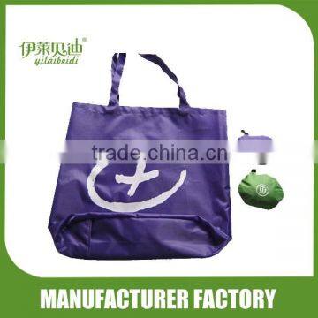 Elliptic type bottom foldable shopping bag