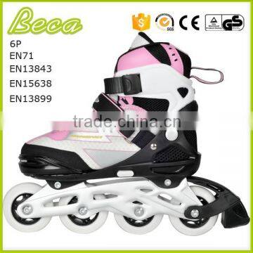 Wholesale Rubber Wheel Metal Frame High End Flashing Roller Skate photo-2