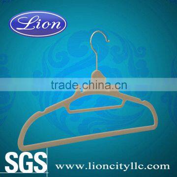 LEC-F5028 hanger with velvety flock surface