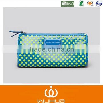 Factory design shiny and sleek polka dot PVC makeup bag for wholesale