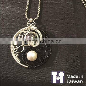 Customized Charm 925 Silver Tai Chi Necklaces Jewelry