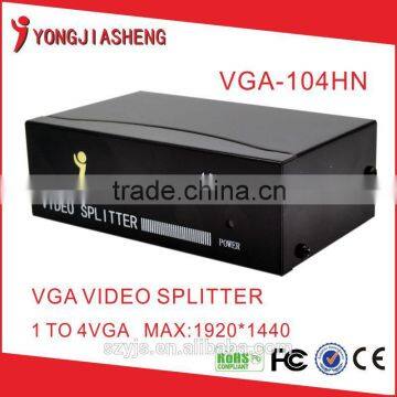 high quality 1920*1440 VGA 1 input 4 output video splitter