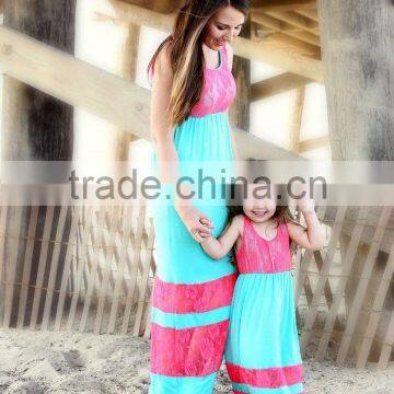 Yiwu Hot Sale Mommy and me Birthday Maxi Party Dresses Mother and Daughter Dress Design Mommy and me Fashion Kids Girls Dresses photo-6