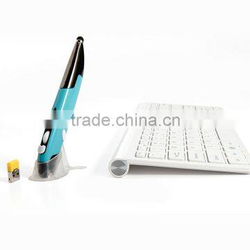 2016 New Design Patent 2.4G Touch Pen Mouse & Modern Colored Wireless Keyboard Combo Without Mouse Hand photo-3