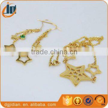 Stylish Fake Gold Jewelry Set,Dubai 18k Gold Plated Jewelry Set