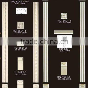 HG-5521&5522 luxurious pu (polyurethane) moulding /polurethane decoartive door trims collection