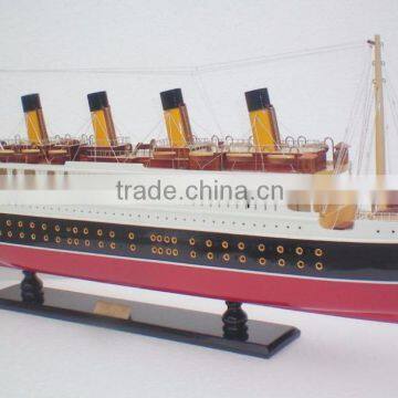 TITANIC CRUISE SHIP MODEL (80), WOOD CRAFT OF VIETNAM - MODEL SHIP HANDMADE