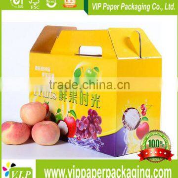 Hot sales foldable corrugated paper box for fruit easy delivery