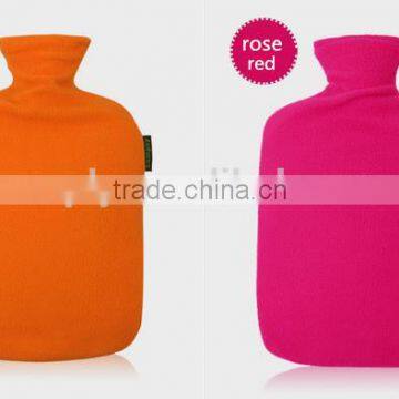 Hot multifunctional PVC hot water bottle fleece cover big capacity anti-scald