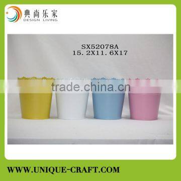 High Quality and Cheap Hollow Out Garden Planter Metal Arts