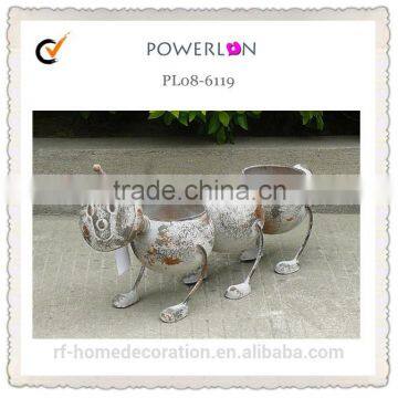 2 Pots Garden Decorative Metal Flower Pot photo-4