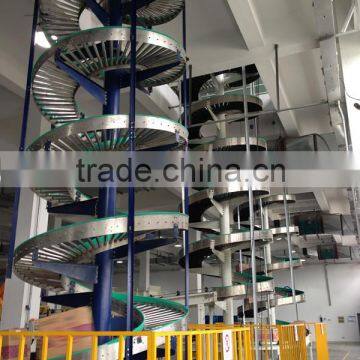 Logistics Shipping Cases Spiral Conveyor Factory Customized