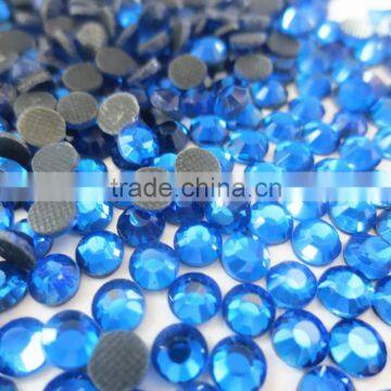 star light manufacture good quality ss20 sapphire color dmc rhinestone hot-fix for DIY beauty store