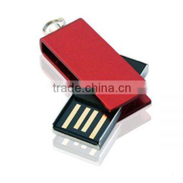 Shakeproof swivel usb flash drive with 32GB waterproof chip