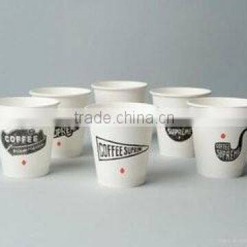 disposable paper cup fan coated pe without lid customized