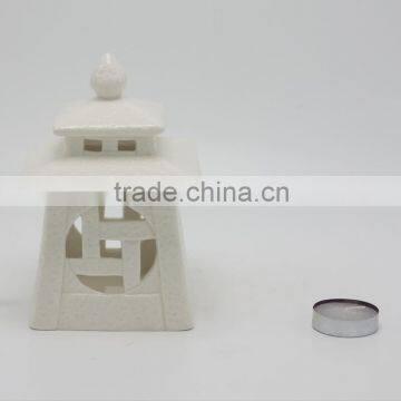 Cute house Shape Design home decorative hanging Ceramic Candle Holders