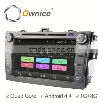 Ownice quad core RK3188 Cortex A9 car GPS navi for Toyota Corolla built in BT Radio wifi gps