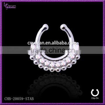 Yiwu Factory Wholesale Brass Types Nose Piercing Jewelry photo-3
