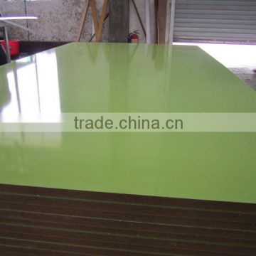 Shinning Apple Green color Melamine MDF board