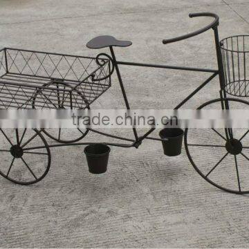 Metal decorative flower cart