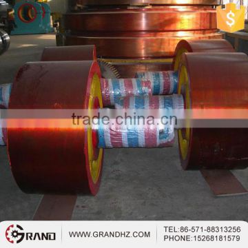 cement machinery part rotary kiln supporting roller with shaft