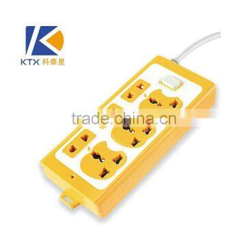 6 Way Cute Apple Cover Multiple Power Extension Lead Socket