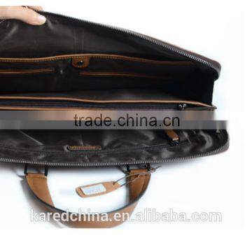 Wholesale excellent quality Genuine leather men's business bag