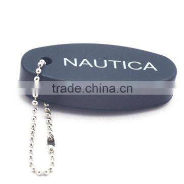 Custom Made pu Key Holder / Floatable Key Ring / 1 Color Printing on 2 Side Foam Key Chain