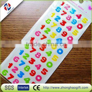 Colorful Figure Clear Resin Epoxy Sticker For Scrapbook