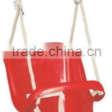 High back plastic baby swing