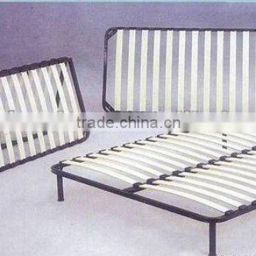 Metal Folding Bed Frame With Wood Slats