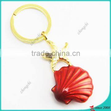 Zinc Alloy Metal Colorful Shell Key Chain