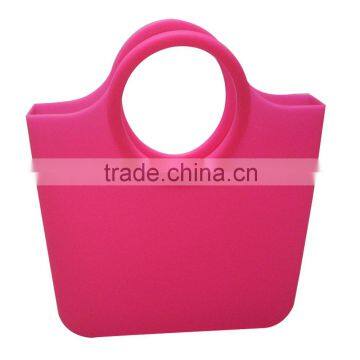 FDA & LFGB Approved Popular Fashion Color Waterproof Silicone Hand Bag photo-3