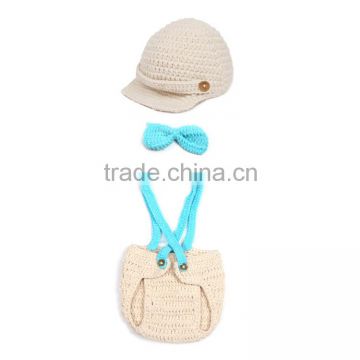 Handmade knitted newborn photo props for boys and girls