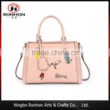 China products prices embroidery zipper leather bag my orders with alibaba