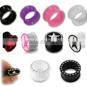 wholesale silicone ear tunnel plug body piercing jewelry